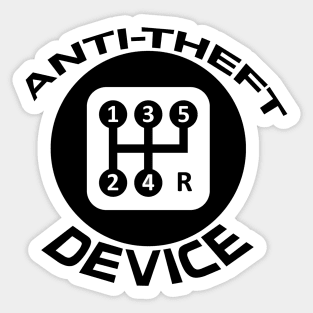 Anti-Theft Device Stick Shift Sticker